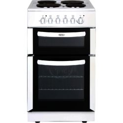 Belling FSE50TC Twin Cavity Electric Cooker in White